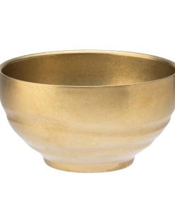 Utopia Artemis Double Walled Bowls Rumbled Gold 120mm 6 Pack (JM365)