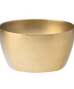 Utopia Artemis Double Walled Bowls Rumbled Gold 110mm 6 Pack (JM366)