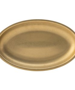 Utopia Artemis Oval Platters Rumbled Gold 300x180mm 6 Pack (JM367)