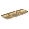Utopia Artemis Triple Dip Trays Rumbled Gold 225x90mm 12 Pack (JM370)