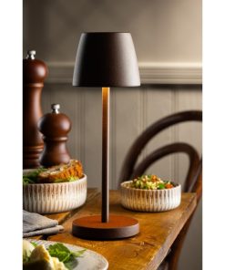Utopia Mini Montserrat LED Cordless Table Lamps Cocoa 260mm 6 Pack (JM441)