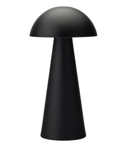 Utopia Grenada LED Cordless Table Lamps Black 225mm 6 Pack (JM446)