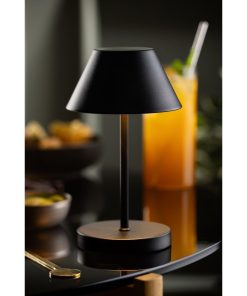 Utopia Bonaire LED Cordless Table Lamps Black 190mm 6 Pack (JM447)