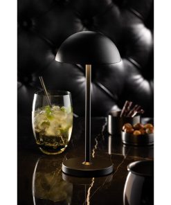 Utopia Tonga LED Cordless Table Lamp Black 260mm 6 Pack (JM449)