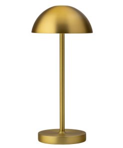 Utopia Tonga LED Cordless Table Lamps Brushed Gold 260mm 6 Pack (JM450)