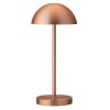 Utopia Tonga LED Cordless Table Lamps Brushed Copper 260mm 6 Pack (JM451)