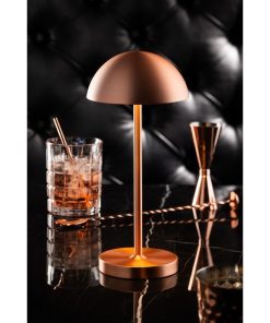 Utopia Tonga LED Cordless Table Lamps Brushed Copper 260mm 6 Pack (JM451)