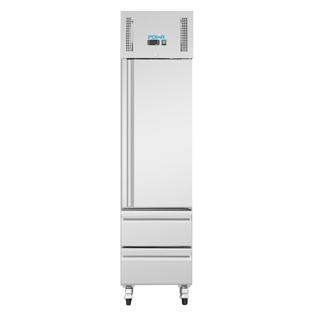 Polar G-Series Single Door and 2 Drawer Slimline GN Cabinet Freezer 180Ltr (UA116)