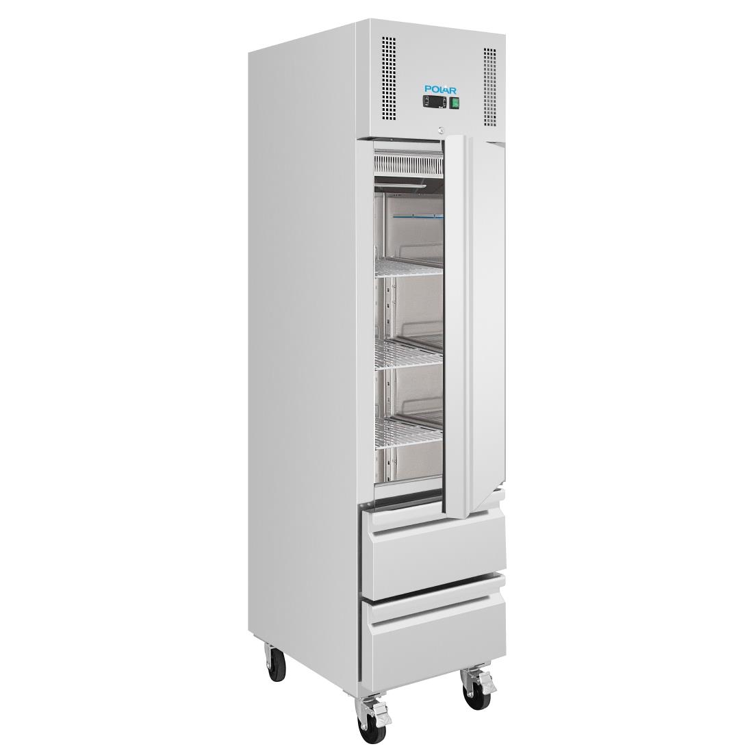 Polar G-Series Single Door and 2 Drawer Slimline GN Cabinet Freezer 180Ltr (UA116)