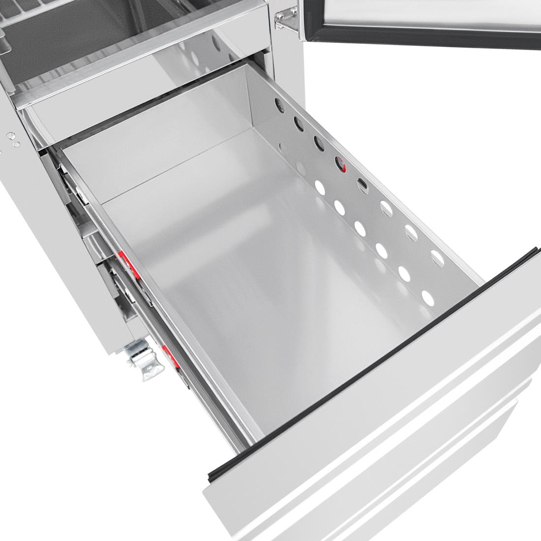 Polar G-Series Single Door and 2 Drawer Slimline GN Cabinet Freezer 180Ltr (UA116)