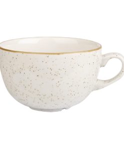 Churchill Stonecast Cappuccino Cups Barley White 460ml 6 Pack (DF576)