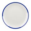 Churchill Retro Blue Coupe Plates 217mm 12 Pack (DS677)