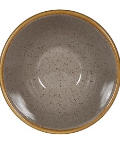 Churchill Stonecast Dip Pots Peppercorn Grey 70mm 12 Pack (FA584)