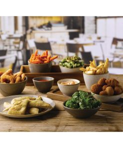 Churchill Stonecast Dip Pots Peppercorn Grey 70mm 12 Pack (FA584)