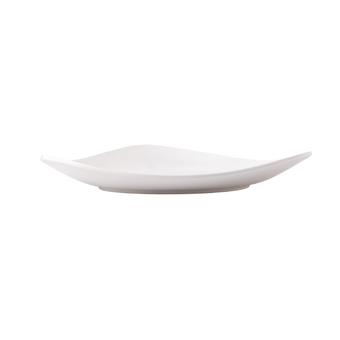Churchill Melamine Lotus Platters White 355mm 4 Pack (FF343)