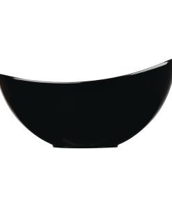 Churchill Melamine Buffet Bowls Black 355x250mm 2 Pack (FF350)