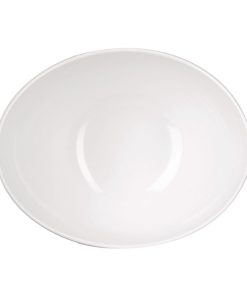 Churchill Melamine Buffet Bowls White 200x155mm 4 Pack (FF372)