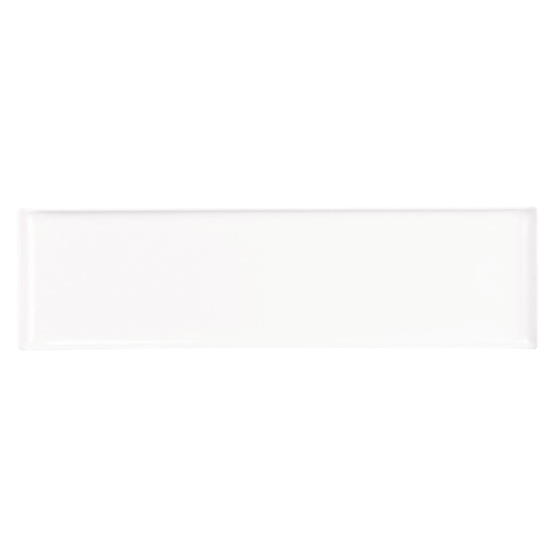 Churchill Melamine Rectangular Trays White 560x153mm 4 Pack (FF375)