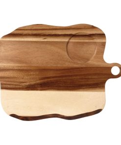 Churchill Wooden Square Organic Paddle Boards 270x350mm 4 Pack (FF474)