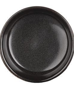 Churchill Cookware Large Ramekins Metallic Black 90mm 24 Pack (FF555)