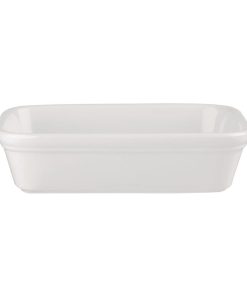 Churchill Cookware Shallow Rectangular Dishes White 155x115mm 12 Pack (FF564)
