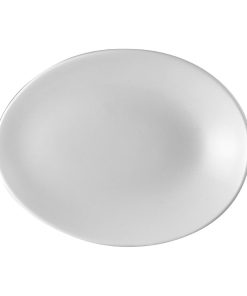 Churchill Orb Oval Plates White 195x150mm 12 Pack (FF595)