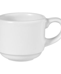 Churchill Profile Stacking Cups White 90ml 12 Pack (FF634)