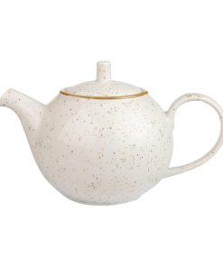 Churchill Stonecast Teapots Barley White 426ml 4 Pack (FF649)