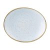 Churchill Stonecast Orbit Oval Coupe Plates Duck Egg Blue 192x160mm 12 Pack (FF663)