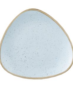 Churchill Stonecast Lotus Plates Duck Egg Blue 285mm 12 Pack (FF670)