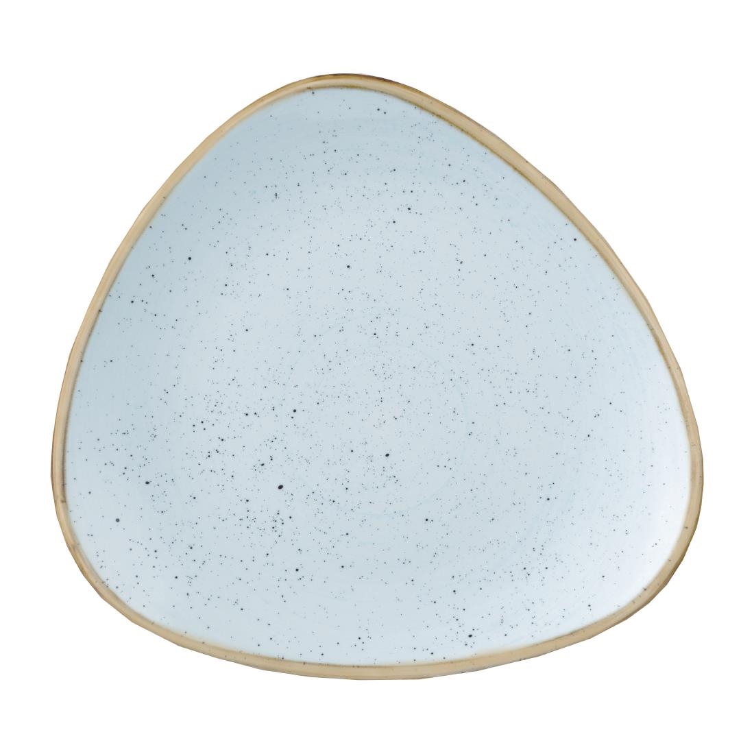 Churchill Stonecast Lotus Plates Duck Egg Blue 285mm 12 Pack (FF670)