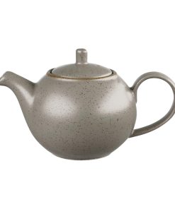 Churchill Stonecast Teapots Peppercorn Grey 426ml 4 Pack (FF677)