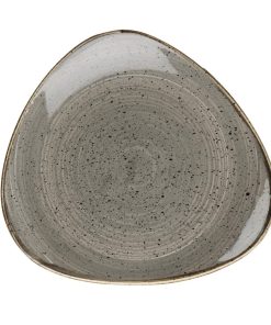 Churchill Stonecast Lotus Plates Peppercorn Grey 285mm 12 Pack (FF678)