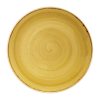 Churchill Stonecast Evolve Coupe Plates Mustard Seed Yellow 324mm 6 Pack (FF681)