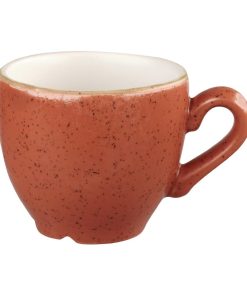 Churchill Stonecast Espresso Cups Spiced Orange 100ml 12 Pack (FF682)
