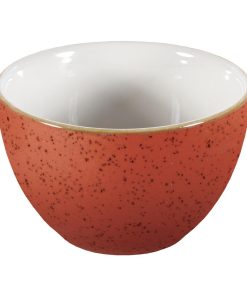Churchill Stonecast Sugar Bowls Spiced Orange 98mm 12 Pack (FF686)