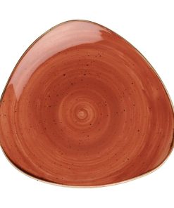 Churchill Stonecast Lotus Plates Spiced Orange 203mm 12 Pack (FF688)