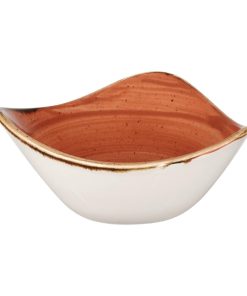 Churchill Stonecast Lotus Bowls Spiced Orange 153mm 12 Pack (FF690)