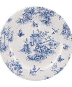Churchill Vintage Prints Rimmed Plates Prague Toile 210mm 6 Pack (FF718)