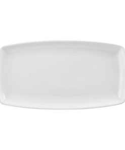 Churchill X Squared Oblong Plates White 298x140mm 12 Pack (FF728)
