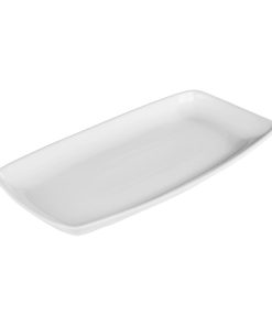 Churchill X Squared Oblong Plates White 298x140mm 12 Pack (FF728)