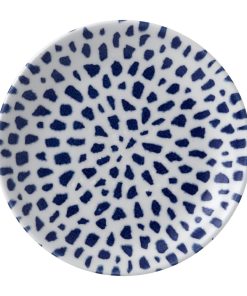 Dudson Terrazzo Coupe Plates Blue 165mm 12 Pack (FF746)
