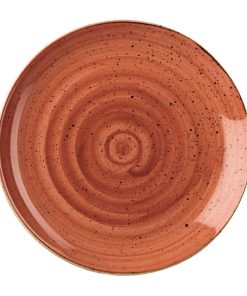 Churchill Stonecast Coupe Plates Spiced Orange 288mm 12 Pack (GP941)