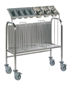Matfer Bourgeat Tall 200 Plate and Cutlery Trolley (HP712)