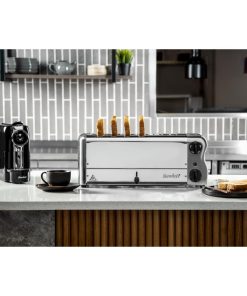 Rowlett Esprit 6 Slot Toaster with Sandwich Cages and Extra Duraheat Elements Chrome (HW915)