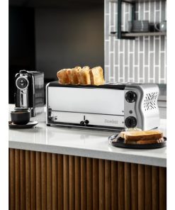 Rowlett Esprit 6 Slot Toaster with Sandwich Cages and Extra Duraheat Elements Chrome (HW915)