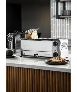 Rowlett Esprit 6 Slot Toaster with Sandwich Cages and Extra Duraheat Elements Chrome (HW915)