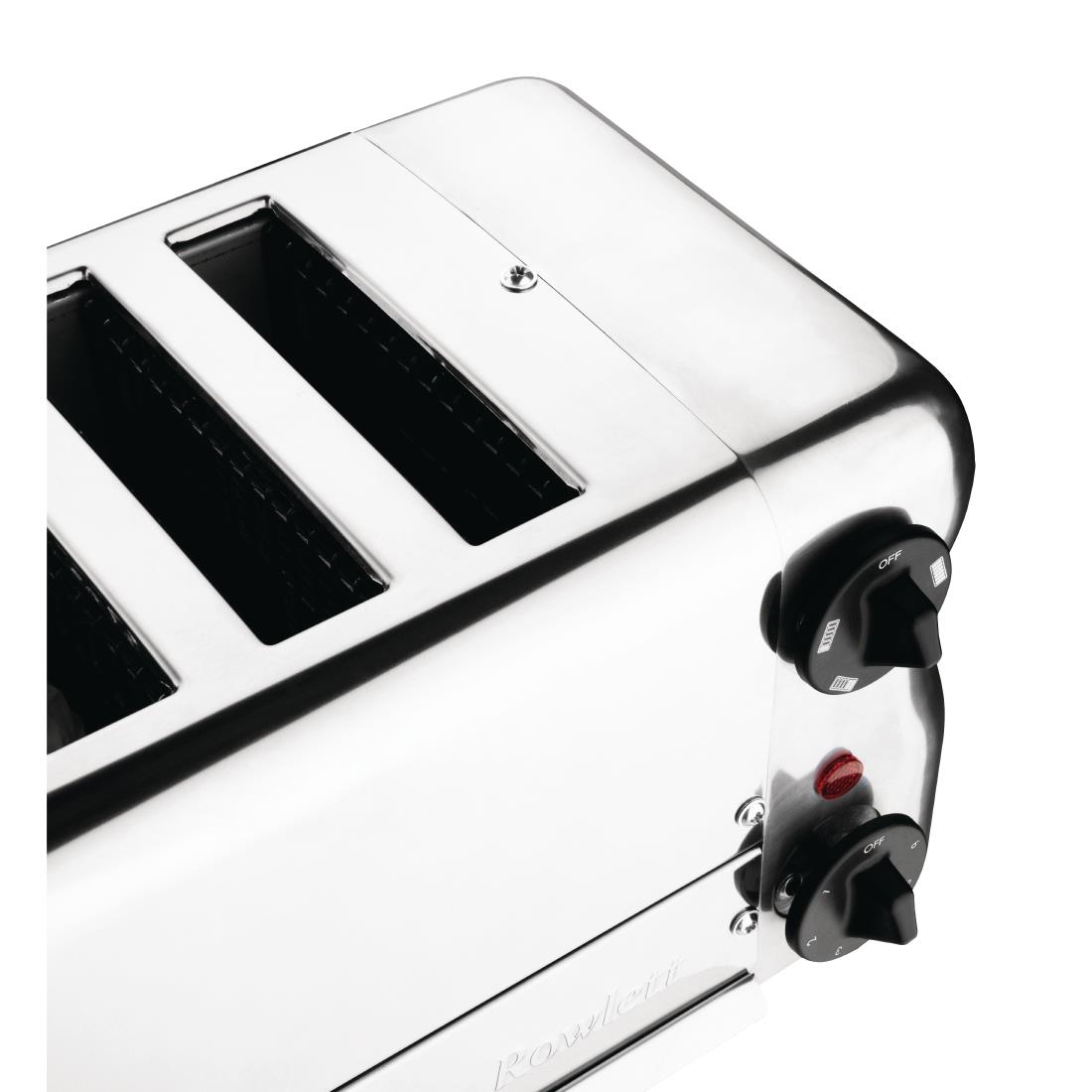 Rowlett Esprit 6 Slot Toaster with Sandwich Cages and Extra Duraheat Elements Chrome (HW915)