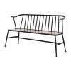 Bolero Alma Curved Back Slatted Bench (HZ825)