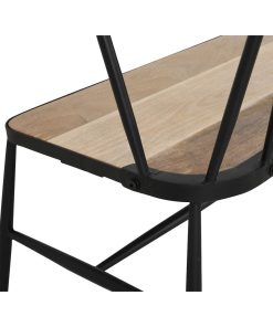 Bolero Alma Curved Back Slatted Bench (HZ825)